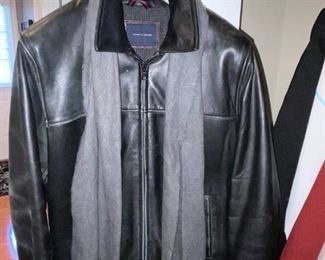 Tommy Hilfiger Large Leather Jacket!