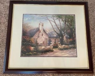 Signed/Numbered Thomas Kinkade Framed Print #2546/4850!