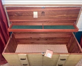 Retro Yellow with Gold Legs Lane Sweetheart Cedar Chest!