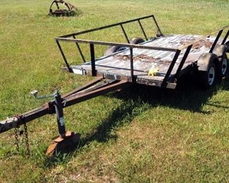 Custom Built 6' x 8' Dual Axle Trailer, Bed Size, 4' x 8', With 4' Tongue