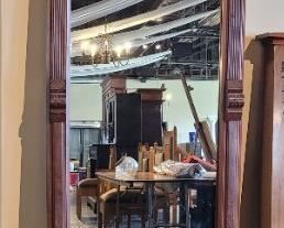 Pier Mirror with marble shelf