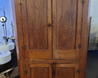 19th Century American Pine Corner Cabinet