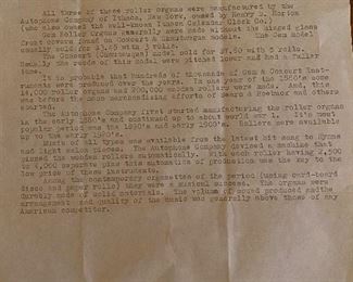 Chautauqua Roller Organ + 13 Scrolls