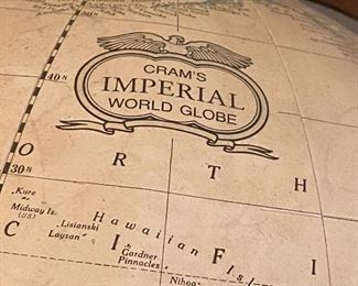 Cram's Imperial World Globe