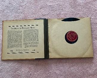 Thomas Edison Phonograph + 15 Disc Set