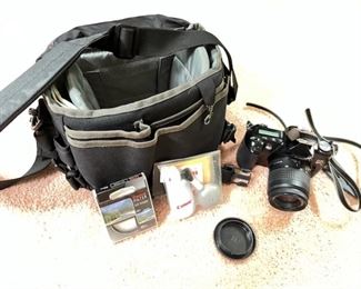 Canon EOS Rebel XS SLR 35-80mm Camera, Bag, Filter, and Cleaning Kit