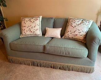 Vintage Seafoam Love Seat