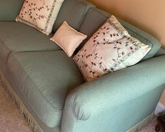 Vintage Seafoam Love Seat