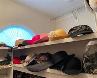 Large number of ladies hats