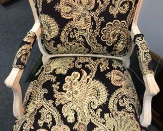 Or. Off Paisley Salon Chairs