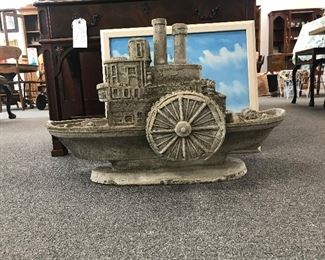 Very Rare Cement Boat
