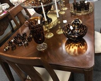 Collection of Italian Tortoiseshell Unique Glass Pieces