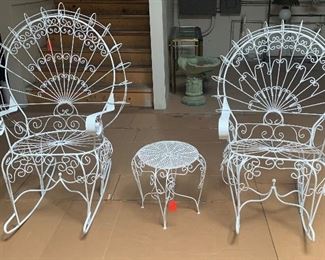 Woodard Peacock Rocking Chairs