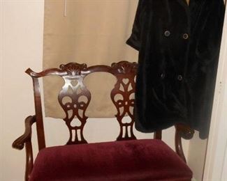 Love seat vintage fur coat