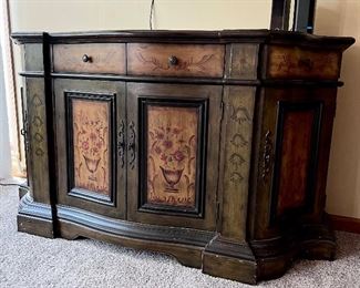 Hand-painted credenza