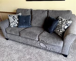 Newer sofa with accent pillows
