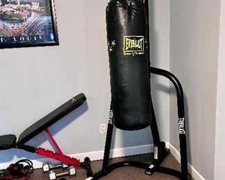 Everlast punching bag with stand