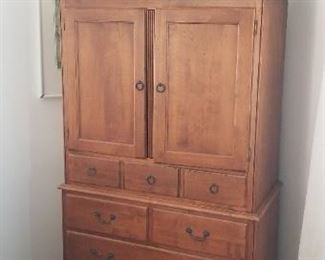 Handsome wood armoire