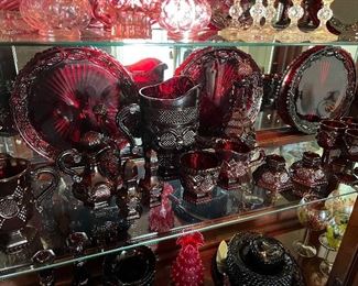 Cranberry dinnerware