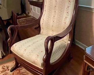 antique gooseneck rocker