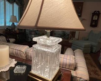 lead crystal lamp