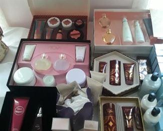 Gift boxes of beauty products 