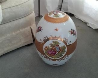 Large decor porcelain  egg