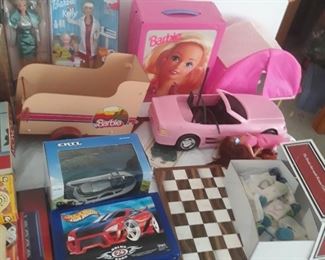 Barbie and Hotwheels