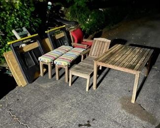 Pottery Barn   Kids Picnic Table with benches and chairs lounge chair 