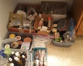 Make up and lits of skin care products