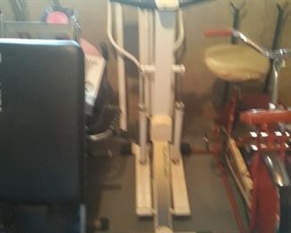 Tunturi exercise  stations,  skiing and elevated stepping