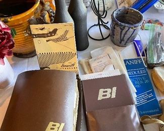 Braniff paperwork and flight attendant manual