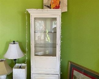 tall white cabinet…two doors