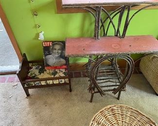 Split birch table