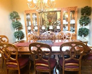 Striking  3 piece unit china cabinet