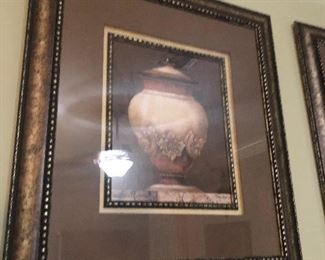 Large pair of urn prints