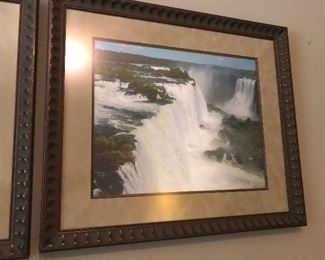 Pair of waterfall prints