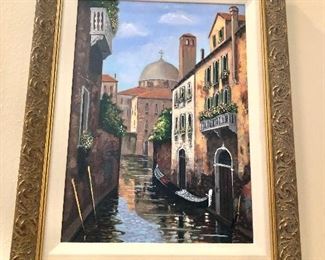 Venetian scene original oil