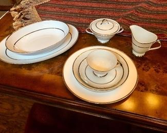 Venn Forbes silver rim service for 8 china