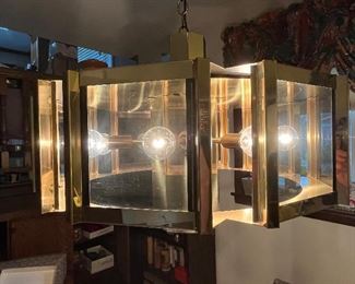 Mid-Century Modern Sputnik hanging light fixture.....