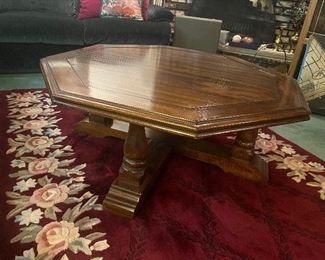 Wood coffee table