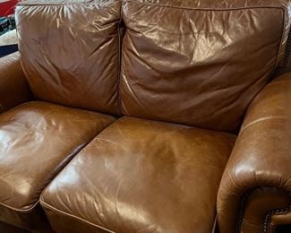 leather love seat