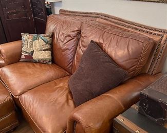 leather love seat