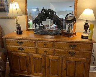 furniture and bronze rams