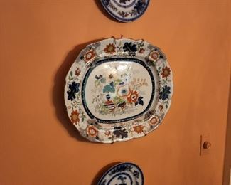 Collection of Flo Blue Plates