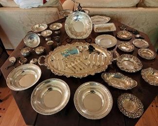 Sterling Silver (Excluding the large tray in the middle)