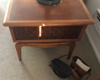 Basketweave Design Side Tables (Pair of)