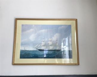Framed Ship Print 