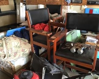 Tall bar chairs and misc