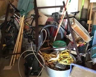 Not sure what’s in this pile.  I was told there is a generator in there, bicycles, cords etc